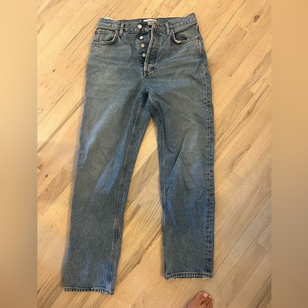 Agolde long straight leg jeans